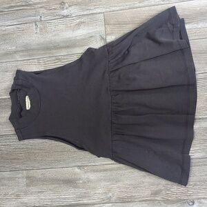 Urban Outfitters Grey Sleeveless Mock neck Peplum Tank Top XS